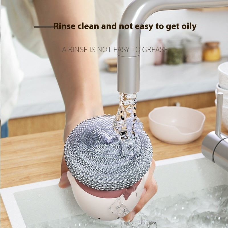 Automatic liquid filling dishwashing brush