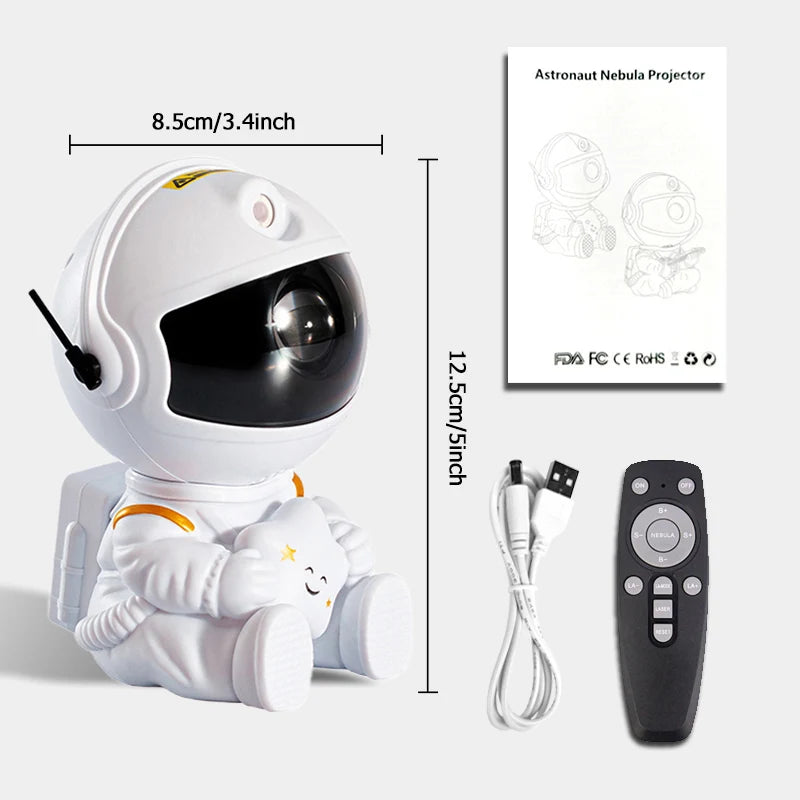 Astronaut Galaxy Star Projector Night Light