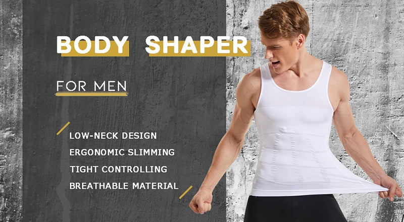 Men's slimming shapewear vest