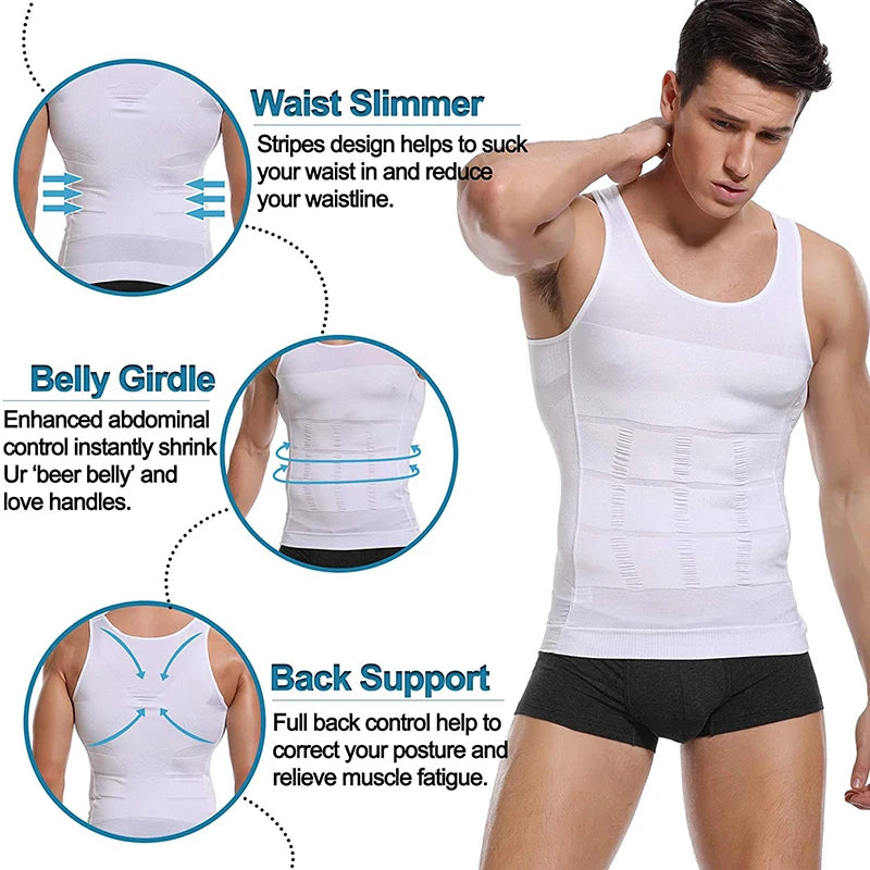 Men's slimming shapewear vest