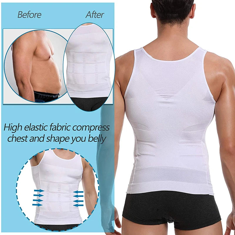 Men's slimming shapewear vest