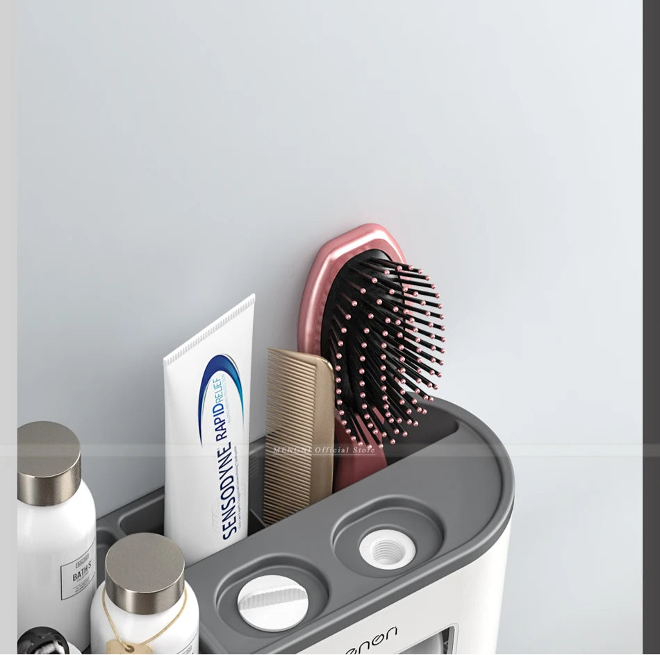 Magnetic Wall-Mounted Toothbrush Holder & Dispenser