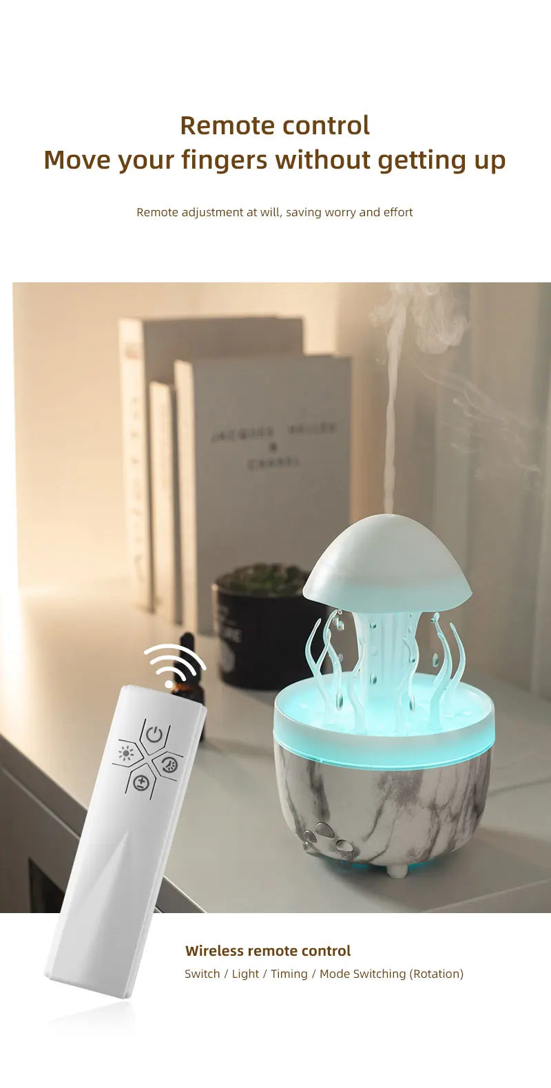 Aromatherapy, seagrass simulator Air humidifier Remote control