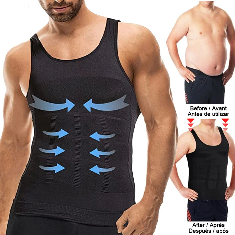 Men's slimming shapewear vest